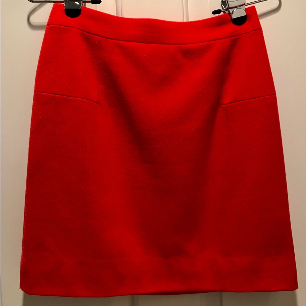 J.Crew Felted Wool Mini Skirt, size 00